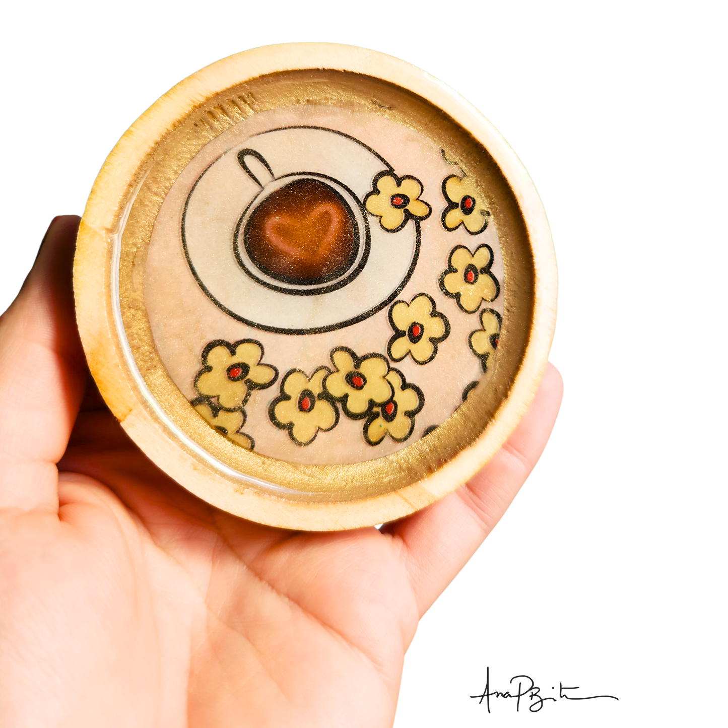 Porta-Copos Café com Biscoitos