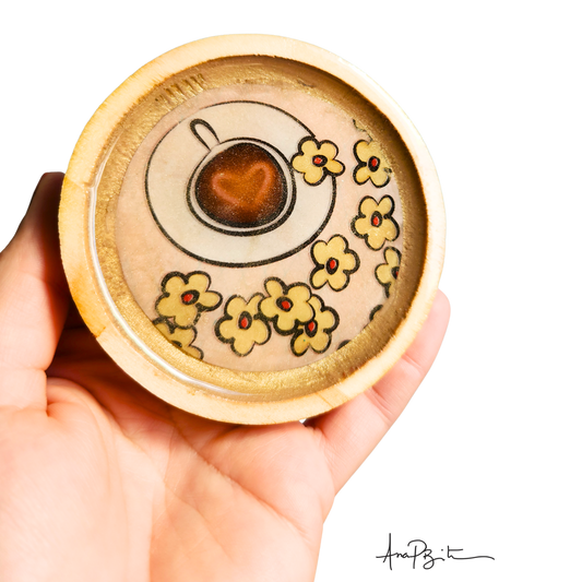 Porta-Copos Café com Biscoitos