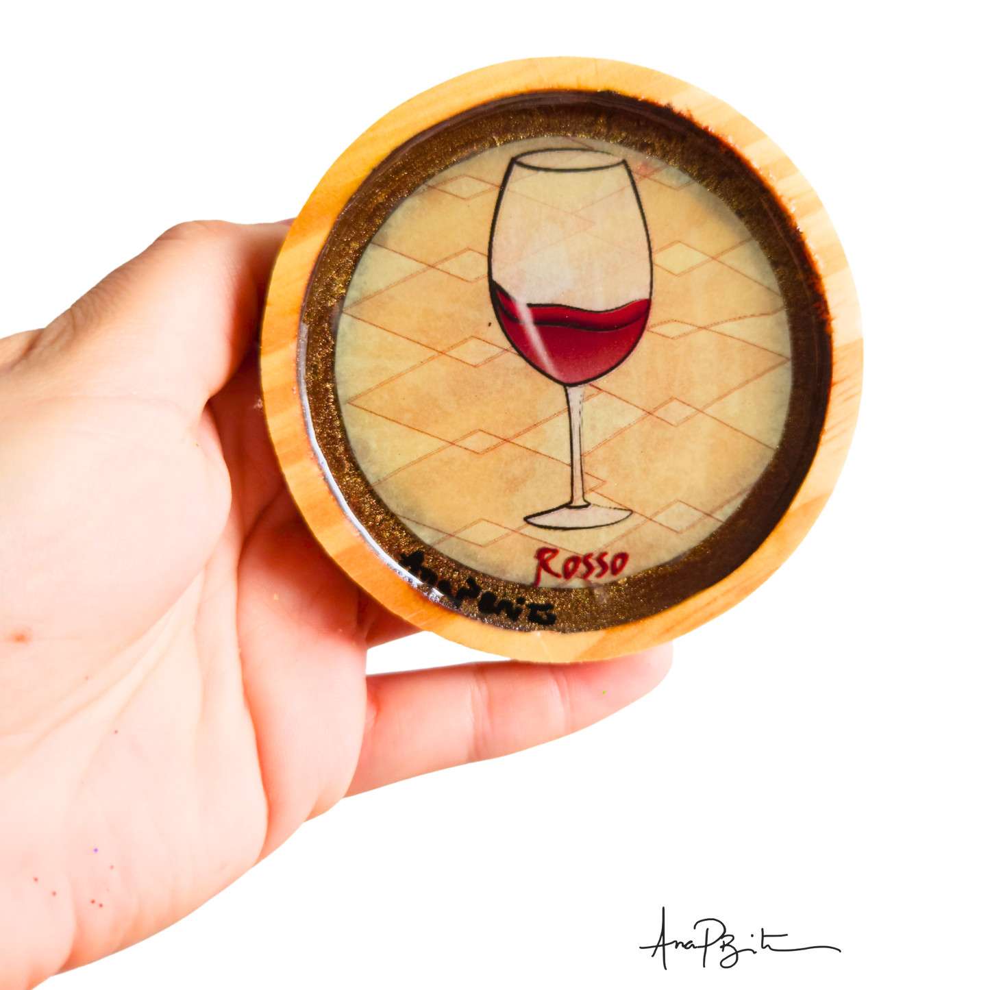 Porta-Copos Vino Rosso