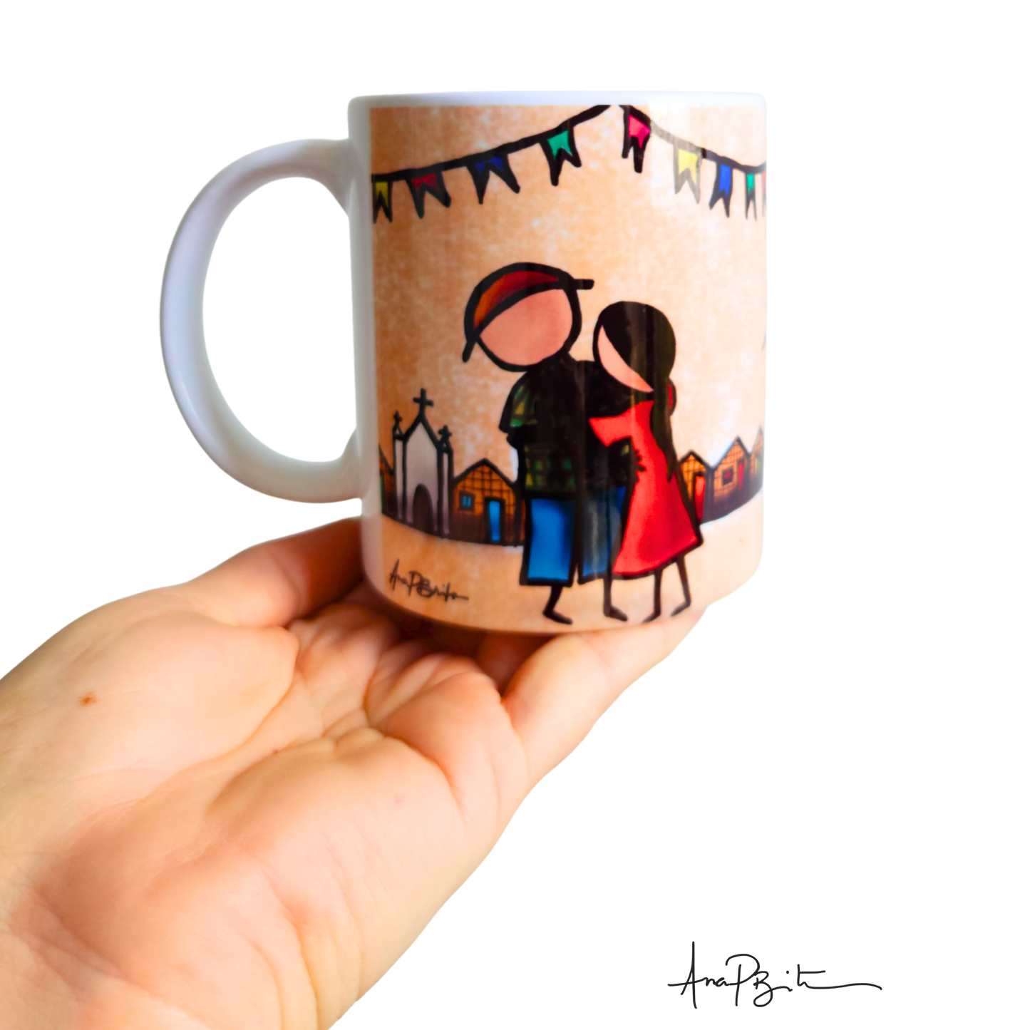 Caneca Casal Deixa de Pantim e Vem Dançar um Forrozin