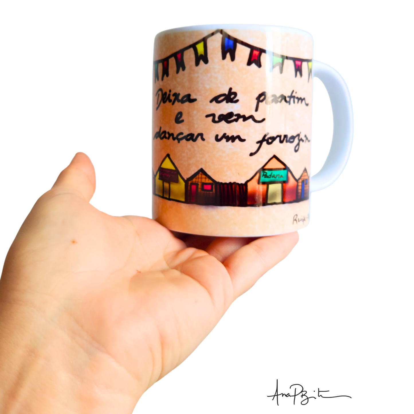 Caneca Casal Deixa de Pantim e Vem Dançar um Forrozin