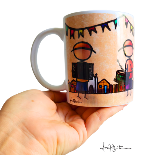 Caneca Músicos Deixa de Pantim e Vem Dançar um Forrozin